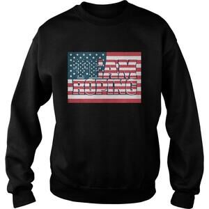 Team Roping American Flag Shirt